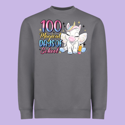 100 Magical Days Of School Heavyweight Sweatshirt Designed By Maliassmallbusiness