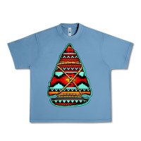 Pebble Blue aztec arrowhead Urban Heavy Tee - Jasminsmagicworld