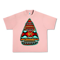 Salmon aztec arrowhead Urban Heavy Tee - Jasminsmagicworld