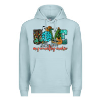 Blue Mist Western love my country music Premium Hoodie - HowdyJamesFarm