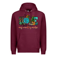 Burgundy Western love my country music Premium Hoodie - HowdyJamesFarm