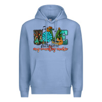 Colony Blue Western love my country music Premium Hoodie - HowdyJamesFarm