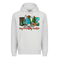 Dove Grey Western love my country music Premium Hoodie - HowdyJamesFarm