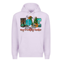 Lilac Western love my country music Premium Hoodie - HowdyJamesFarm