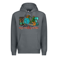 Rock Western love my country music Premium Hoodie - HowdyJamesFarm