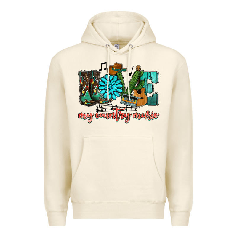 Western Love My Country Music Premium Hoodie by HowdyJamesFarm | Teevron