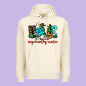 Western Love My Country Music Premium Hoodie Designed By Howdyjamesfarm