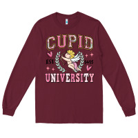 Burgundy cupid university Long Sleeve Tee - MaliasSmallBusiness