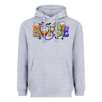 Heather Grey Halloween Nurse Heavyweight Hoodie - texasbilliewilder