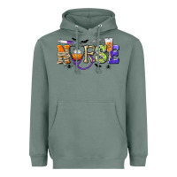 Sage Halloween Nurse Heavyweight Hoodie - texasbilliewilder