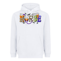 White Halloween Nurse Heavyweight Hoodie - texasbilliewilder