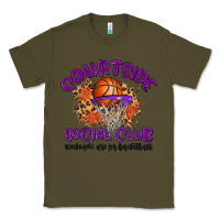 Army Green courtside social club Classic Tee - MaliasSmallBusiness