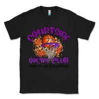 Black courtside social club Classic Tee - MaliasSmallBusiness