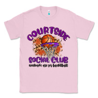 Bubblegum Pink courtside social club Classic Tee - MaliasSmallBusiness