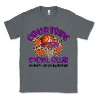 Charcoal Heather courtside social club Classic Tee - MaliasSmallBusiness