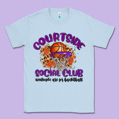 Courtside Social Club Classic Tee Designed By Maliassmallbusiness