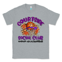 Heather Grey courtside social club Classic Tee - MaliasSmallBusiness