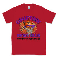 Red courtside social club Classic Tee - MaliasSmallBusiness