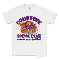 White courtside social club Classic Tee - MaliasSmallBusiness