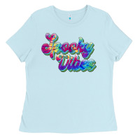 Baby Blue spooky vibes Ladies Tee - JahusDesignShop