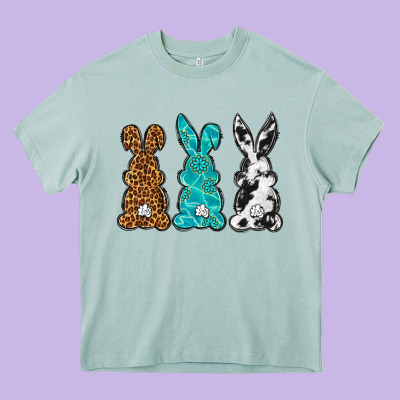 Western Happy Easter Peeps Heavy Core Tee Designed By Neo Western