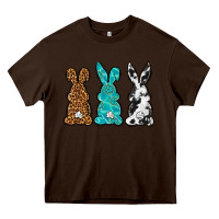 Chocolate Brown Western Happy Easter peeps Heavy Core Tee - Neo Western