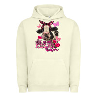 Pigment Pistachio Valentine's Day shut up and kiss me Holstein Cow Urban Hoodie - FaDigitalArtStudio
