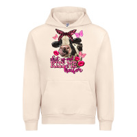 Sandshell Valentine's Day shut up and kiss me Holstein Cow Urban Hoodie - FaDigitalArtStudio