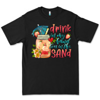 Black drink in my hand toes in the sand Premium Tee - HRA Design Shop