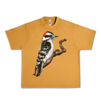 Peanut Butter Downy Woodpecker Urban Heavy Tee - LillyAllenDesigns