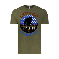 Vintage Olive let's go brandon bigfoot Vintage Tee - Jasminsmagicworld