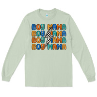 Matcha boy mama lightning bolt Long Sleeve Tee - MaliasSmallBusiness