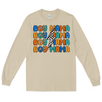 Mushroom boy mama lightning bolt Long Sleeve Tee - MaliasSmallBusiness