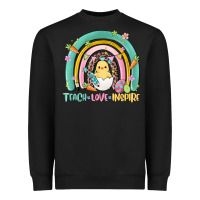 Black teach love inspire rainbow Heavyweight Sweatshirt - MaliasSmallBusiness
