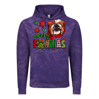 Cloud Purple merry pawmas christmas bulldog Vintage Hoodie - Jasminsmagicworld