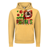 Vintage Mustard merry pawmas christmas bulldog Vintage Hoodie - Jasminsmagicworld
