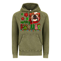 Vintage Olive merry pawmas christmas bulldog Vintage Hoodie - Jasminsmagicworld