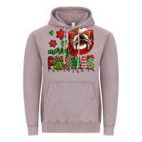Vintage Zinc merry pawmas christmas bulldog Vintage Hoodie - Jasminsmagicworld