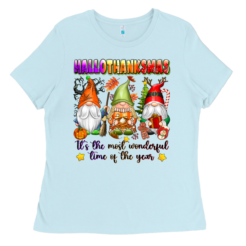Hallothanksmas Its The Most Wonderful Time Of The Ladies Tee by texasbilliewilder | Teevron