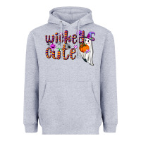 Heather Grey wicked cute Heavyweight Hoodie - NancyCooperArtShop