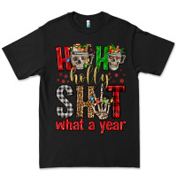 Black ho ho holly shit what a year Premium Tee - FaDigitalArtStudio