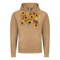 Vintage Camel sunflower glitter leather background Vintage Hoodie - AdoDesignShop