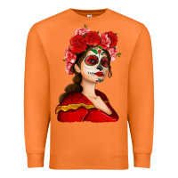 Carrot Sugar skull girl Premium Sweatshirt - NancyCooperArtShop