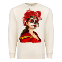 Sandshell Sugar skull girl Premium Sweatshirt - NancyCooperArtShop