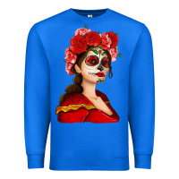 True Royal Sugar skull girl Premium Sweatshirt - NancyCooperArtShop