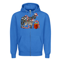 True Royal Christmas Zebra Baby And Mama Zipper Hoodie - LillyAllenDesigns