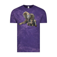 Cloud Purple Baby Elephant Vintage Tee - LillyAllenDesigns