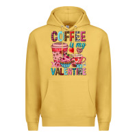 Antique Gold Coffee is my Valentine Valentine's Day Premium Hoodie - HowdyJamesFarm