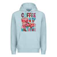 Blue Mist Coffee is my Valentine Valentine's Day Premium Hoodie - HowdyJamesFarm