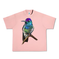 Salmon Rivoli`s Hummingbird Urban Heavy Tee - LillyAllenDesigns